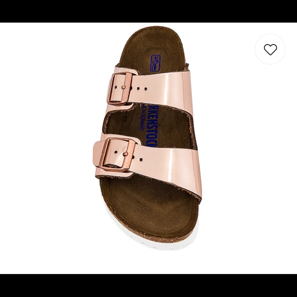 Rose gold Birkenstock, worn but good condition